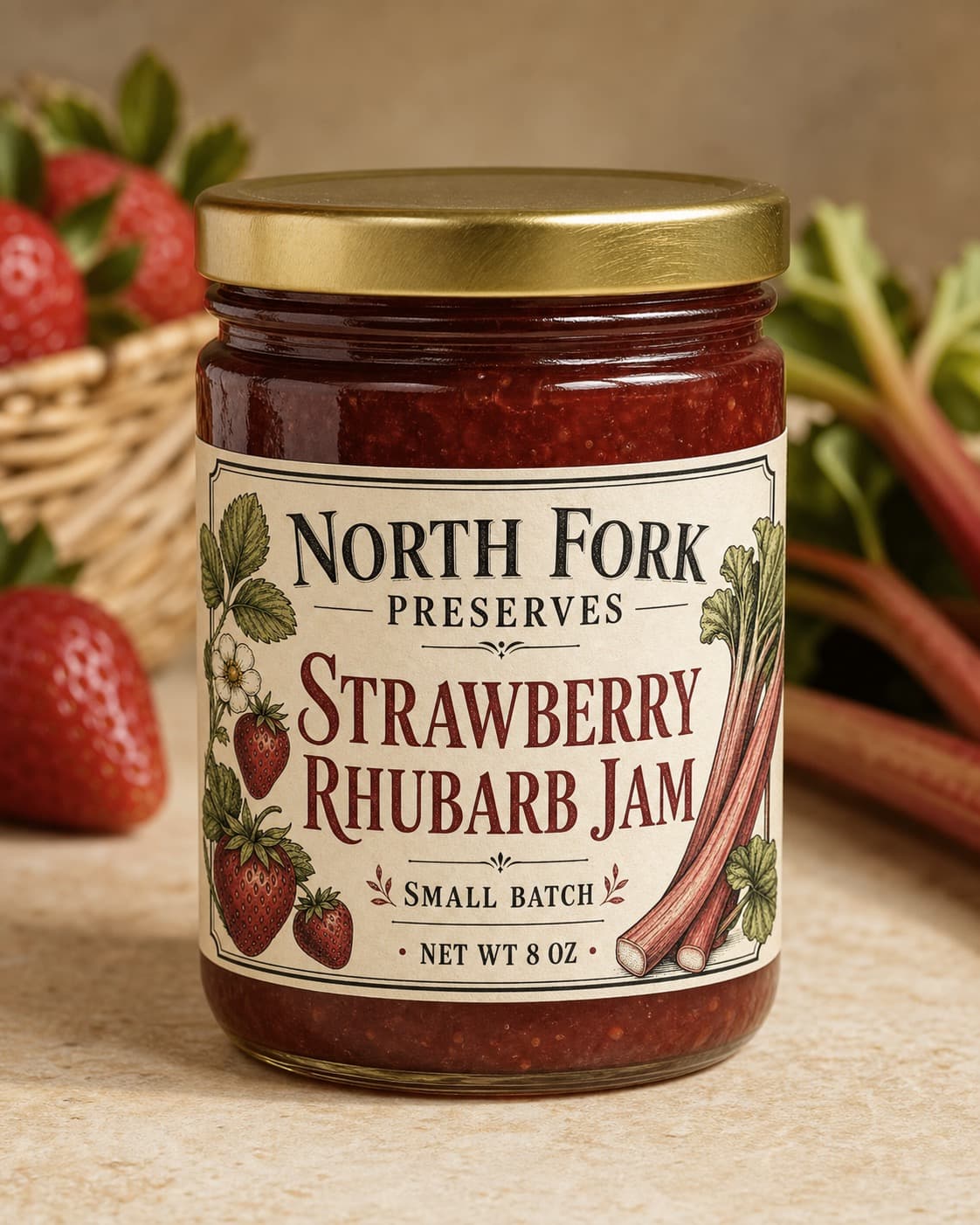 Jams product label photography