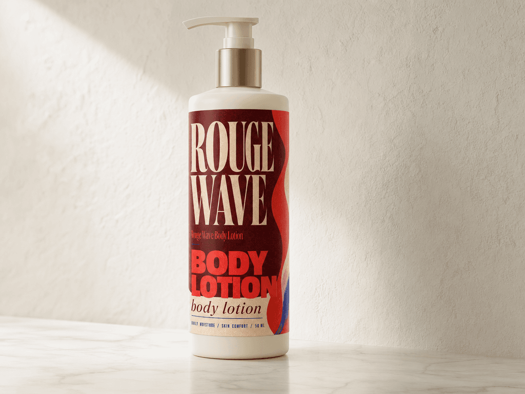 Skincare product label photography