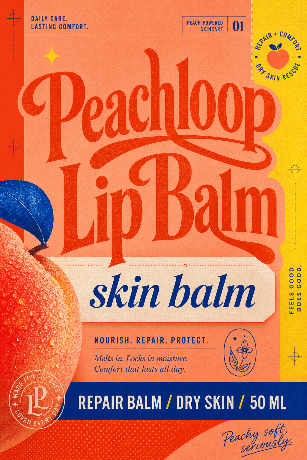 Lip balm label example